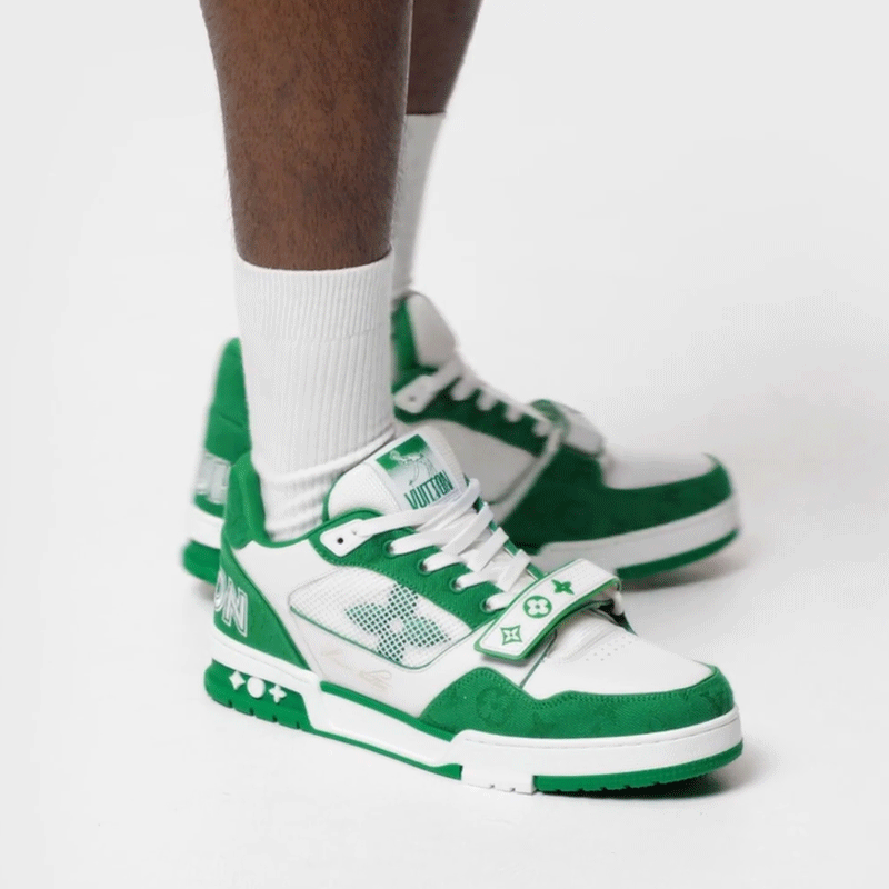 LV Trainer Sneaker — Green · Style 1ABLY3 product detail image 2