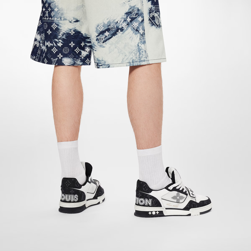 LV Trainer Sneaker — Black · Style 1ABODE product detail image